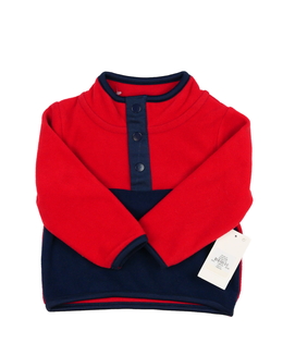 Nová červeno-modrá fleecová mikina Primark 