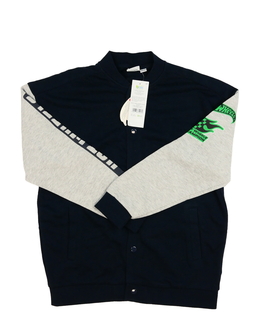 Nová modro-šedá mikina na patenty 