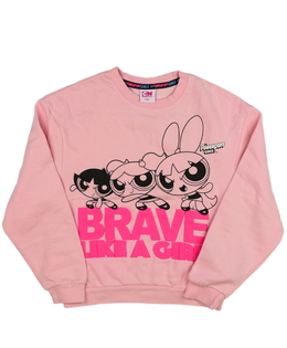 Růžová mikina s potiskem 