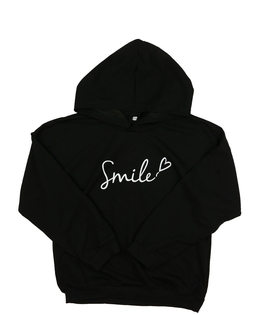 Černá slabá mikina s nápisem 