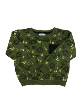 Zelená mikina s tygrem 