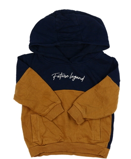 Modro-hnědá mikina 