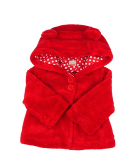 Červená mikina s oušky Tu