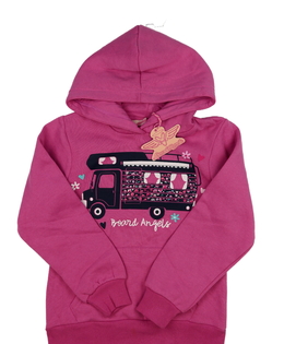 Nová růžová mikina s autobusem 