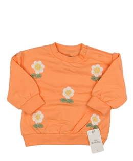 Nová oranžová mikina s květinami Nutmeg 