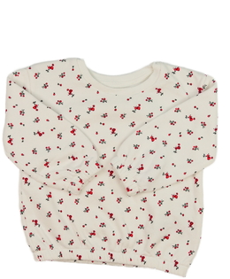 Bílá mikina s květinami Primark 