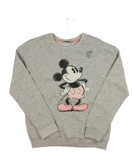 Šedá melírovaná mikina Mickey George