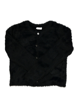 Černý žinylkový kratší svetr Next