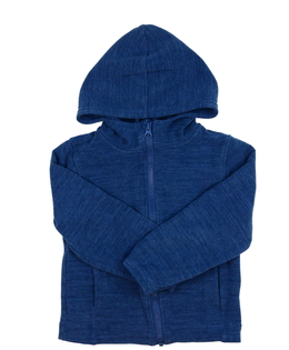 Modrá hebká melírovaná mikina 