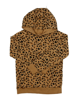 Hnědá vzorovaná mikina 