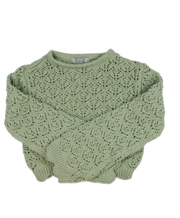 Zelený madeirový crop svetr Primark 