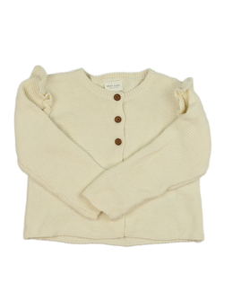 Krémový svetr s volánky Next