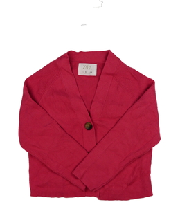 Červený propínací svetr Zara 