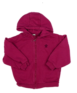 Tmavě růžová mikina s hvězdou Tu 