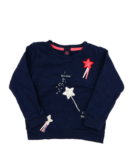 Tmavě modrá mikina s hvězdami Mothercare