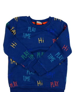 Modrá mikina s nápisy George