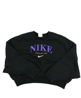 Šedá crop mikina Nike 
