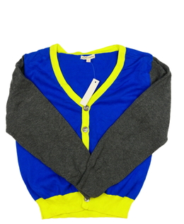Nový vícebarevný propínací svetr 
