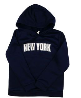 Tmavě modrá mikina s nápisem 