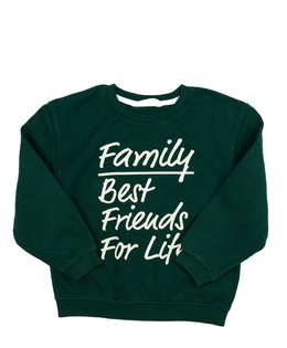 Zelená mikina s nápisem H&M