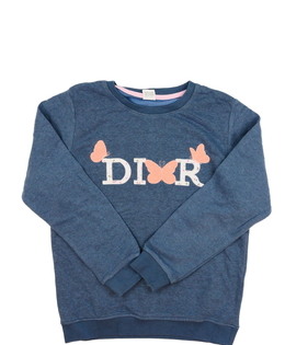 Modrá melírovaná mikina 