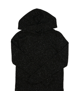 Černá lesklá crop mikina 