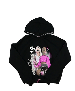 Černá kratší mikina Barbie River Island 