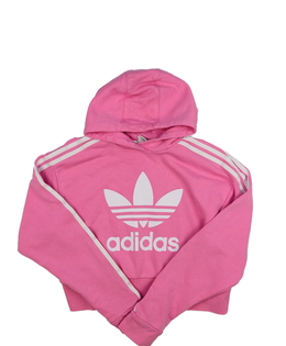 Růžová crop mikina Adidas