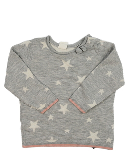 Šedý svetřík s hvězdami H&M