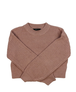 Růžový crop svetr New Look 