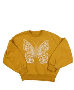 Hořčicová mikina s motýlem F&F