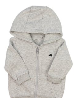 Šedá melírovaná mikina s dinosaurem F&F