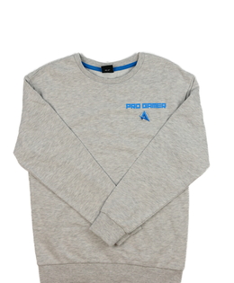 Šedá herní mikina s potiskem na zádech George