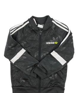 Šedá mikina s nápisy Adidas 