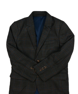 Tmavé pruhované společenské sako Next