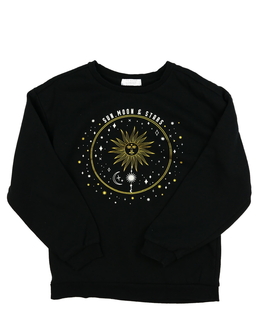 Černá mikina s potiskem Primark 