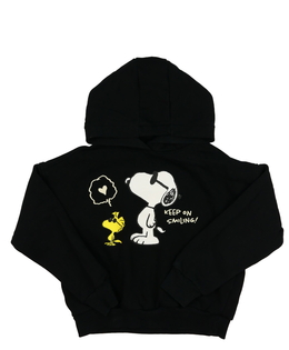 Černá mikina Peanuts 