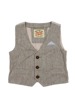 Hnědá melírovaná vesta společenská vesta Next