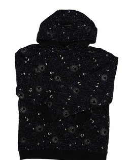 Černá mikina s vesmírným motivem Primark 