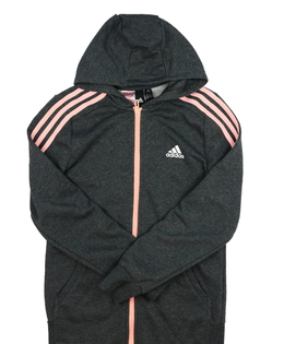 Šedo-růžová mikina vel. 170 Adidas