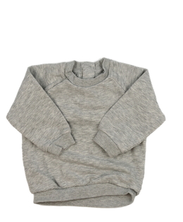 Šedá melírovaná mikina