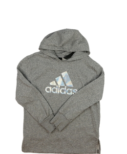 Šedá melírovaná mikina Adidas