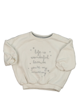 Bílá mikina s nápisy George