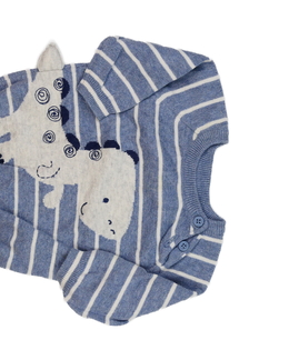 Modrý svetřík s dinosaury George