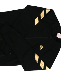 Černá mikina se zlatými detaily vel. 170 Adidas