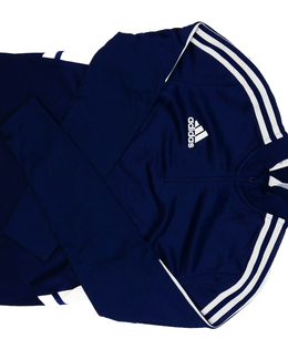 Tmavě modrá sportovní mikina Adidas 