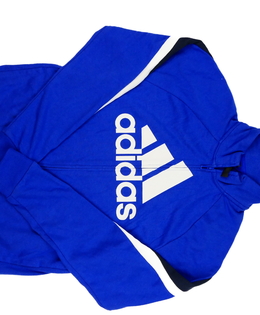 Modrá mikina vel. 176 Adidas