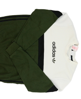 Zeleno-bílá mikina Adidas 