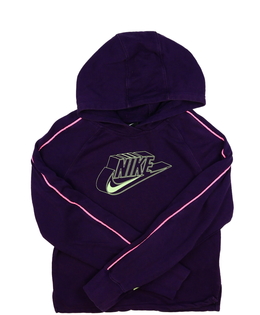 Fialová crop mikina Nike 