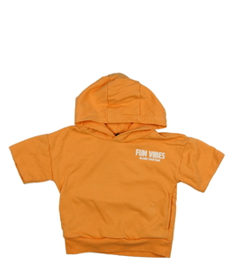 Oranžová mikina krátký rukáv Next